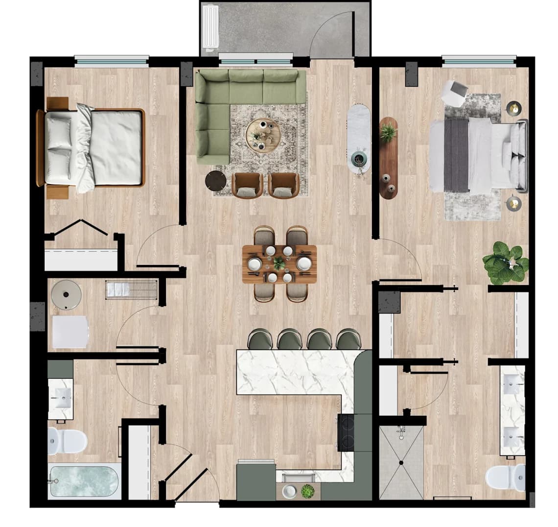 The Anchor floor plan